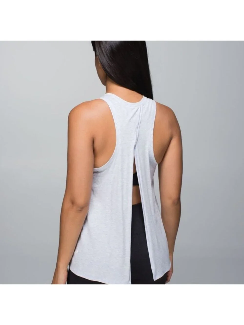 Lululemon All Tied Up Tank Heathered Cool Breeze